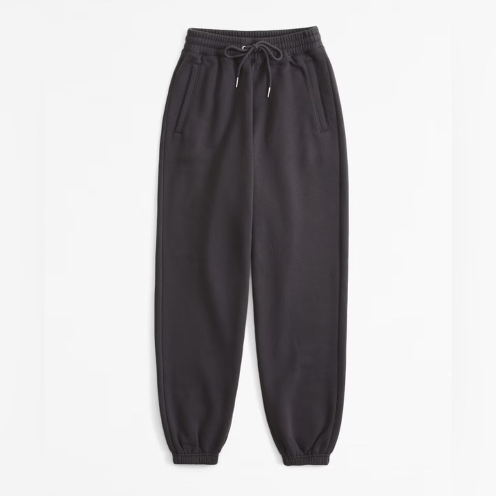 Abercrombie & Fitch Sunday Sweatpant Joggers Dark Gray High Rise Soft A&F Max S